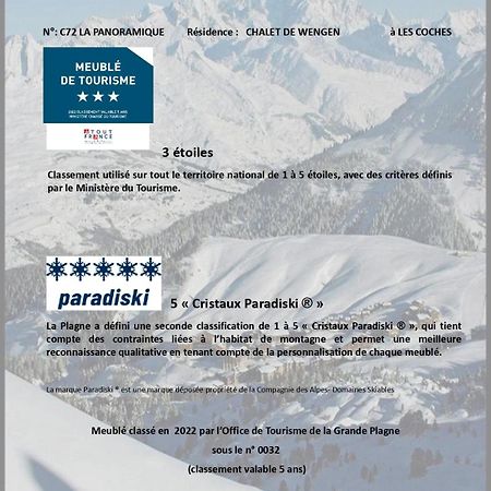 Les Chalets De Wengen - La Panoramique La Plagne Exterior foto